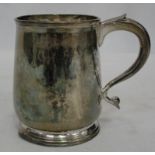 A Regency silver tankard