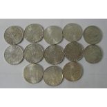 13 x Austrian Silver 10 Schilling coins  1928,29,30,31,32,34,35,36,