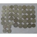 A large quantity of Silver Reichsmark coins  high grades  491 grams