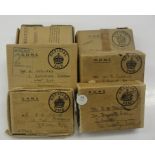 6 x WWII medal boxes