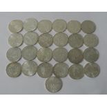 35 Austrian silver 25 Schilling coins