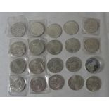 20 Austrian silver 500 Schilling Coins:  1980,81,82,83,86,