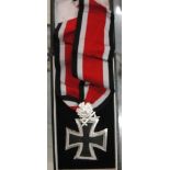 A boxed reproduction Knight's Cross
