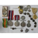 A quantity of medals: WWII, DM, BWM,