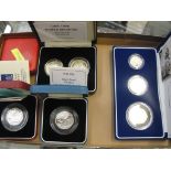 Royal Mint Piedfort silver proof coins,