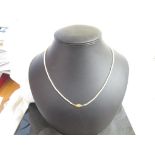 A 9ct gold clasped freshwater pearl necklace