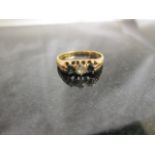 An 18ct gold dress ring