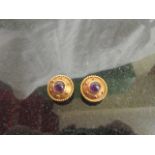 Gold Amethyst earrings