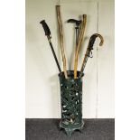 A Coalbrookdale style stick/umbrella stand