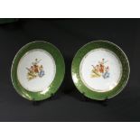 Two Austrian porcelain chargers