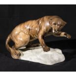 A Beswick puma on rock figure # 1823