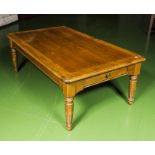 A French walnut coffee table