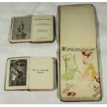 An autograph book containing drawings and rhymes dated 1930's together with two small books