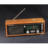 A vintage Roberts RM33 wood cased radio