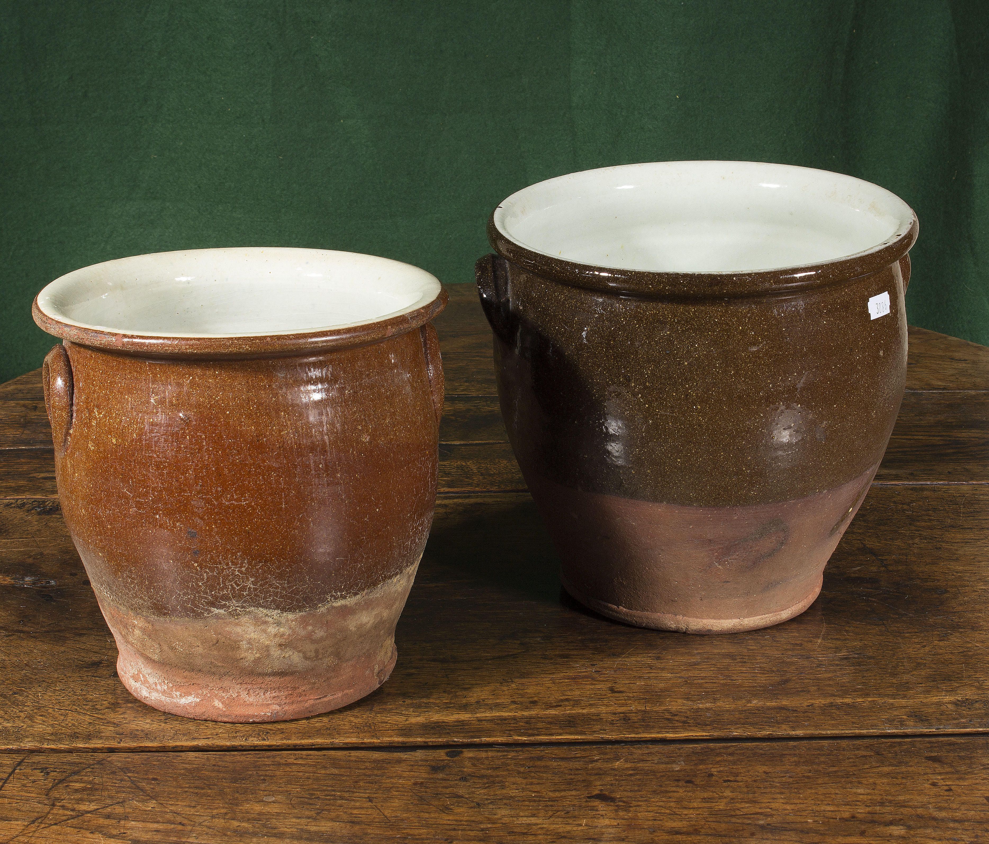 Two earthenware pots