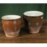 Two earthenware pots