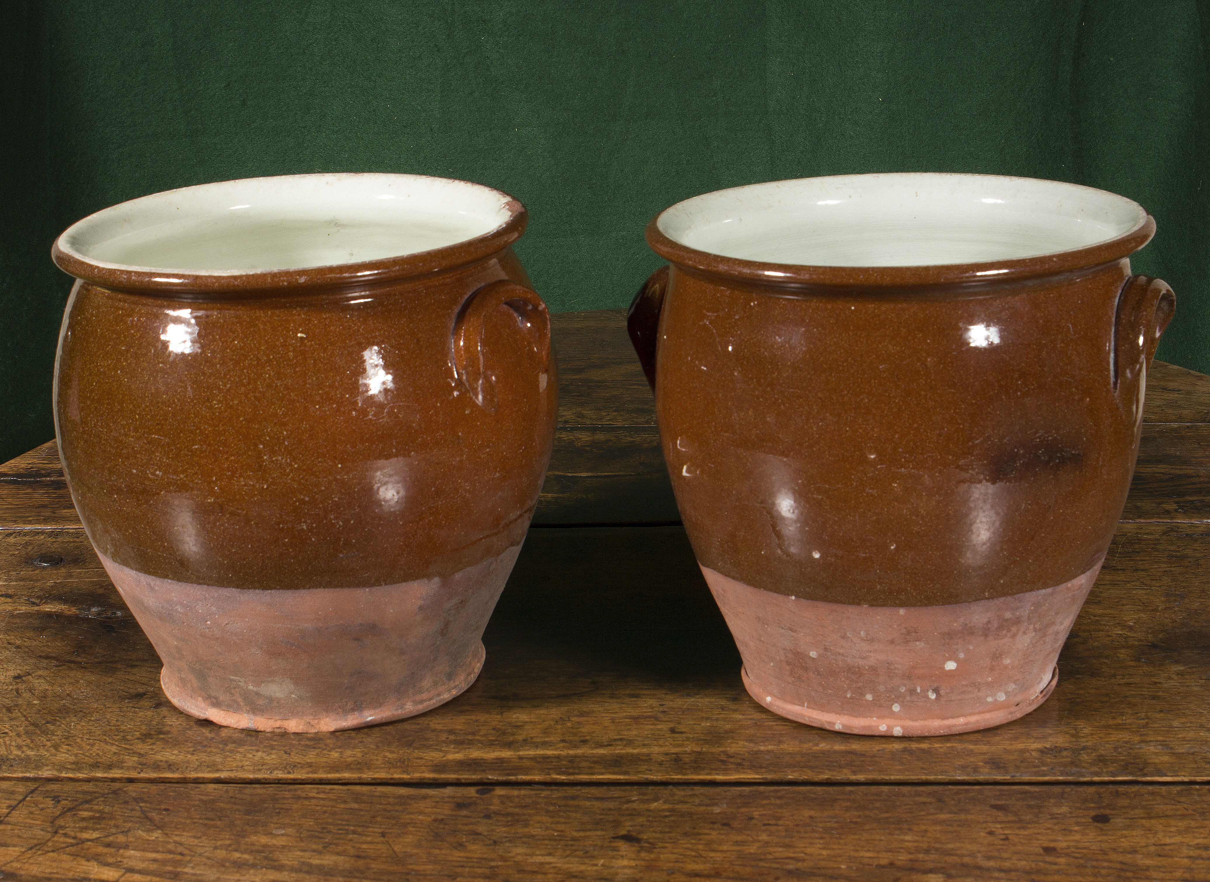 Two earthenware pots