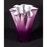 A large Murano handkerchief vase, 32cm tall