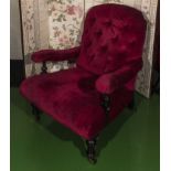 A Victorian arm chair.