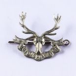 Seaforth Highlanders O/R's bonnet badge, wm.