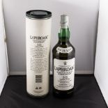 A bottle of Laphroaig single malt Scotch whisky, 1 litre, 10 years old 40% proof