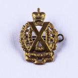 Scottish Horse officers collar badge post 1903