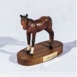 A Beswick horse on a wooden base 'Adventure'