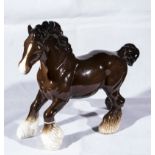 A Beswick Cantering Shire horse # 975