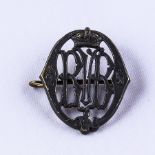 The Queen's Rifle Volunteer Brigade O/R's Glengarry 1902-08. KC, black metal badge