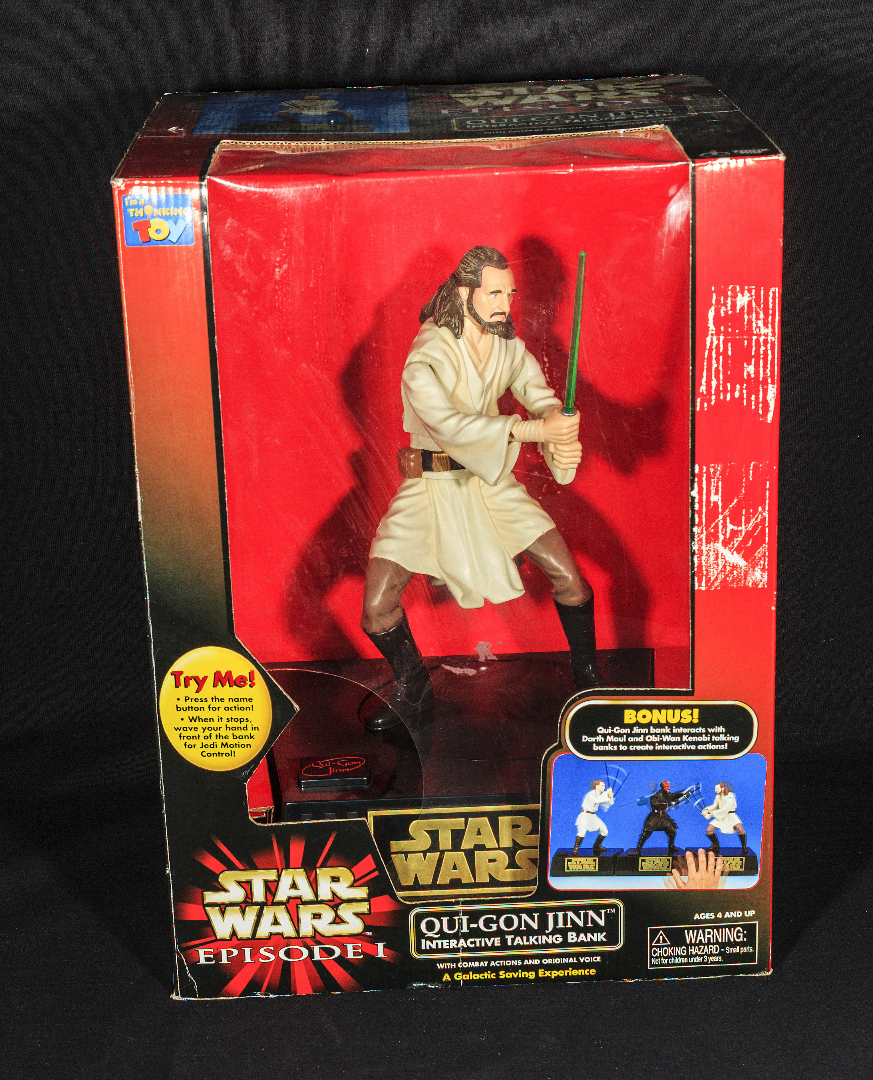 A Star Wars boxed model Qui-Gon Jinn