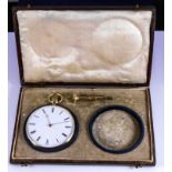 A 18ct gold repeater pocket watch with winder in original presentation case