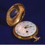 18ct gold half hunter pocket watch