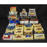 A collection of model die cast vehicles