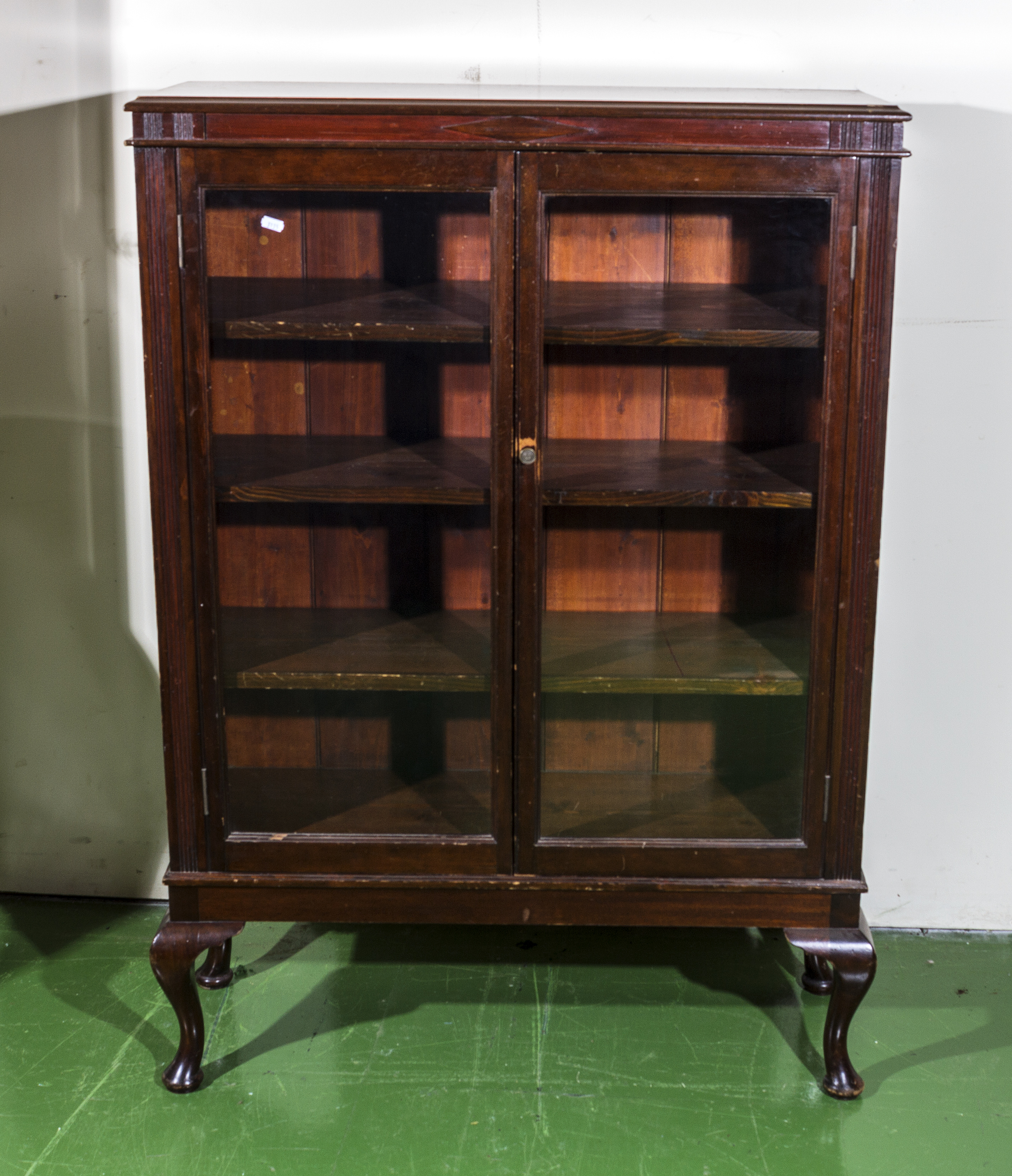 A mahogany bookcase