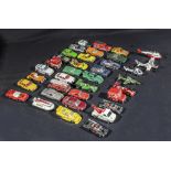 A collection of model die cast vehicles and aircraft