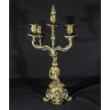 An antique French candelabra