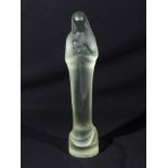 A 1930's Art Deco French glass figure of Madonna and Child