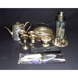 Assorted items of silver plated ware