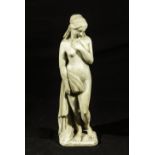 An alabaster figure of a classical lady, 33cm tall