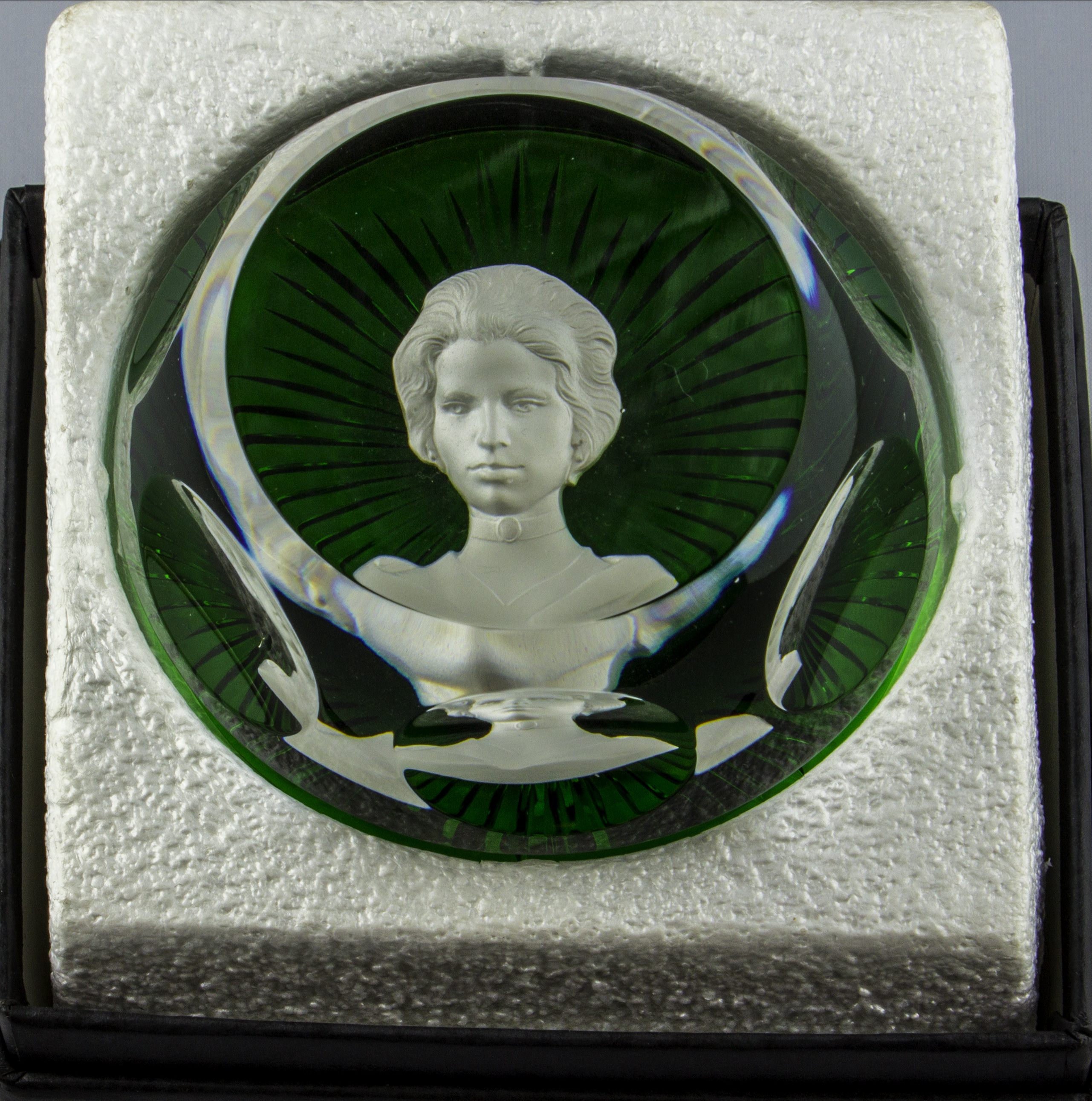 A Baccarat glass paperweight, Princess Anne