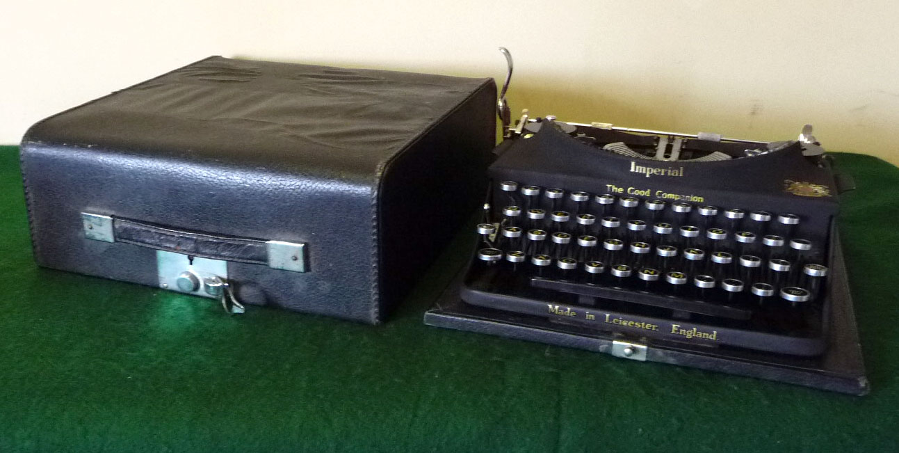 A vintage Imperial typewriter