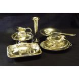 A quantity of silver plated items