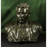 A large Masonic bronze bust. Bro Schuermans 1922 53cm tall and 60cm wide