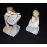 Two Lladro figure groups