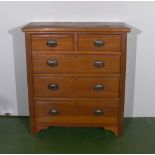 Victorian chest of drawers, two over three .3 ft wide.3 ft 3 inch tall.