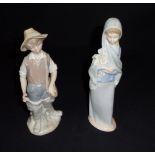 Two Lladro figure groups