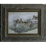 Marion Purslow, an oak framed watercolour signed. Image size 30cm x 39cm