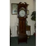 A mahogany 8 day Grandfather clock.