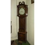 A. Mahogany 8 day Grandfather clock by Jas Gray of Forfar.