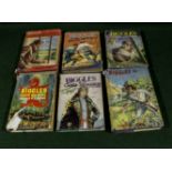 Six hardback Biggles books